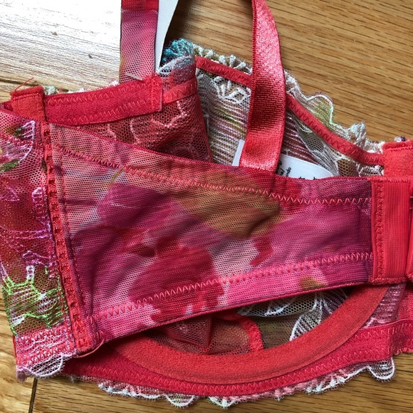 NWT Gorgeous Calvin Klein Floral Unlined Bra (Size: 32DD) - Picture 4 of 10